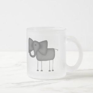 Stick Figure Elefant T-Shirts und Geschenke Mattglastasse
