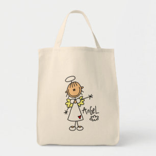Stick Figure Engel T-Shirts und Geschenke Tragetasche