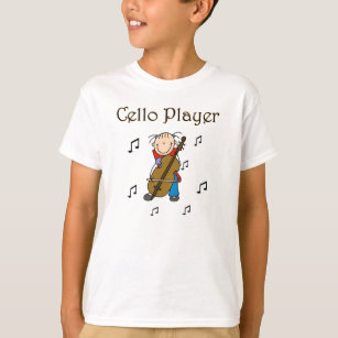Stick Figure Girl Cello Player T-shirts and Gifts