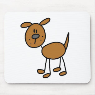 Stick Figure Hund T-Shirts und Geschenke Mousepad