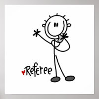 Stick Figure Referee T-shirts and Gifts