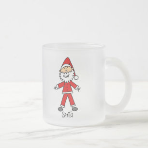 Stick Figure Santa T-Shirts und Geschenke Mattglastasse