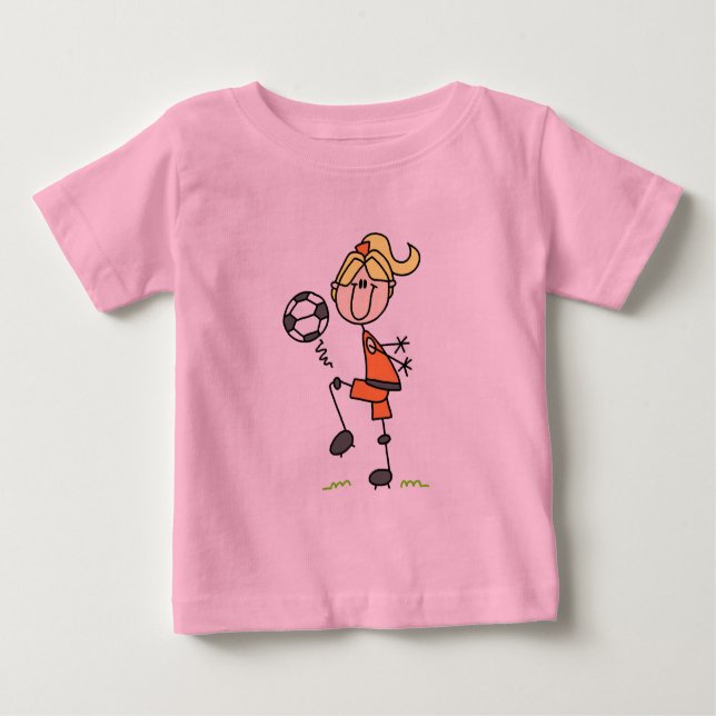 Stick Figure Soccer Tshirts et cadeaux (Devant)