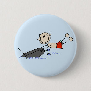 Stick Figure Tubing T-Shirts und Geschenke Button