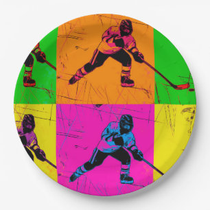 Stick Handling Hockey Player Pappteller