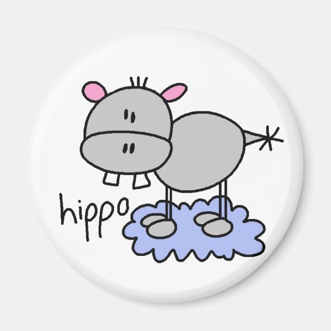 Stick Hippo Magnet (Vorne)