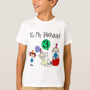 Stick Kids Party 3ème anniversaire Tshirts et cade