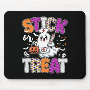 Stick oder Leckerei Ghost Phlebotomie Tech Er Icu Mousepad