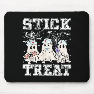 Stick oder Leckerei Ghost Phlebotomy Tech Nurse Ha Mousepad