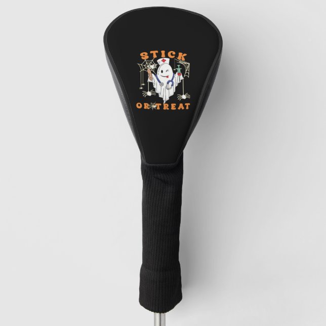 Stick oder Leckerei Nurse Spooky Nurse Kostüm Funn Golf Headcover (Vorderseite)