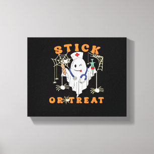 Stick oder Leckerei Nurse Spooky Nurse Kostüm Funn Leinwanddruck