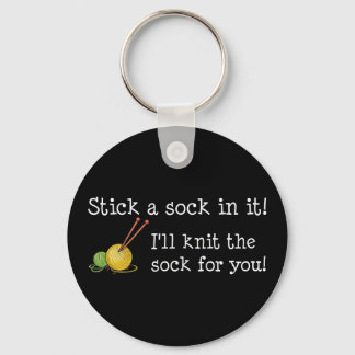 Stick une chaussette dedans ! Porte-clés