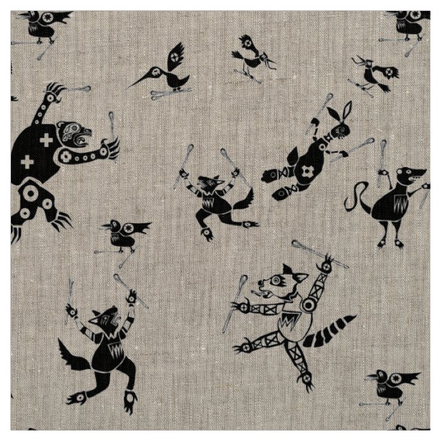Stickball Cherokee großes Stoff (Muster)