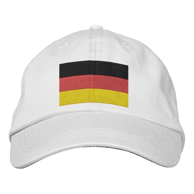 Sticken Sie Deutsch-Deutschland-Flagge Bestickte Kappe (Vorderseite)