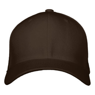 Sticken Sie Ihre eigene braune FlexFit-Wollkappe Bestickte Baseballkappe