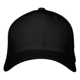 Sticken Sie Ihre eigene schwarze FlexFit-Wollkappe Bestickte Kappe