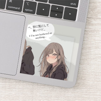 STICKER べ、別に気にしてないけどステッカー｜寿司娘シール