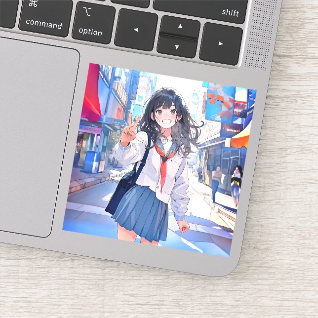 Sticker シール Seal｜寄り道JK 寿司娘 GenerativeAI (Détail)