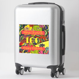 Sticker 100 Anniversaires floraux