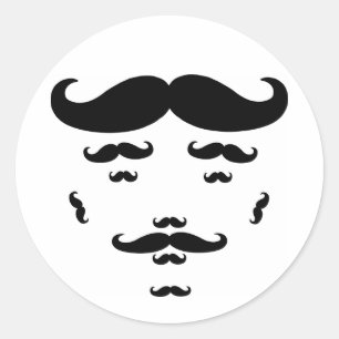 Sticker 100% Moustache