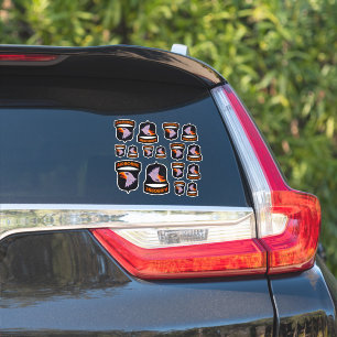 Sticker 101e Division aéroportée hurlant des aigle Contour
