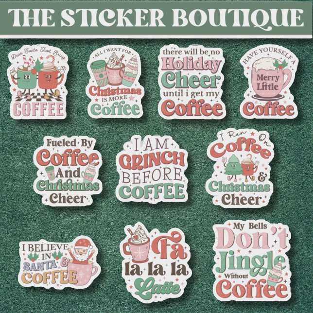 Sticker 10 In One Cute Festive Café et Noël Cheer (Créateur téléchargé)