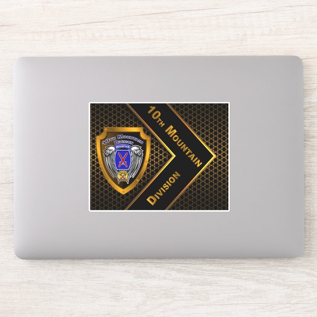 Sticker 10e division de montagne (Ordinateur)