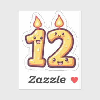 Sticker 12e anniversaire 