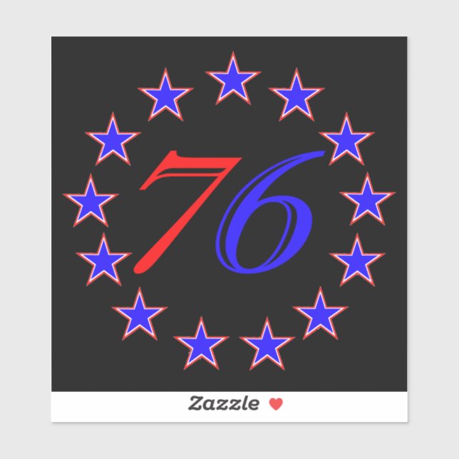 Sticker 13 étoiles (Feuille)