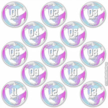 13 joueurs de volley-ball rose violet bleu