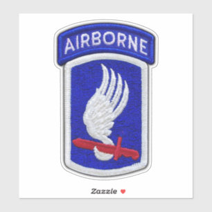 Sticker 173e Brigade aéroportée ABN Soldats Sky Contour