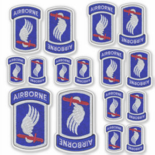 Sticker 173e brigade aéroportée de l'ABN Contour des sol