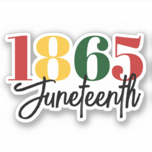 Sticker 1865 Liberté Célébration de l'histoire noire