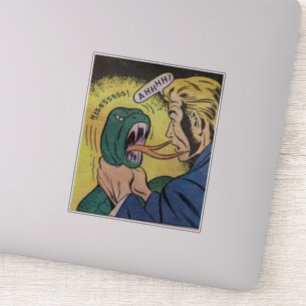 Sticker 1990 Horreur BD vintage   classique et rétro