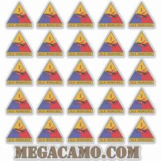 Sticker 1ère division blindée US Ancien emplacement de bor