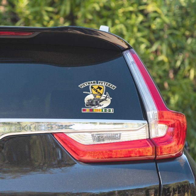 Sticker 1ère division de cavalerie Air Cav Vietnam (Côté voiture)