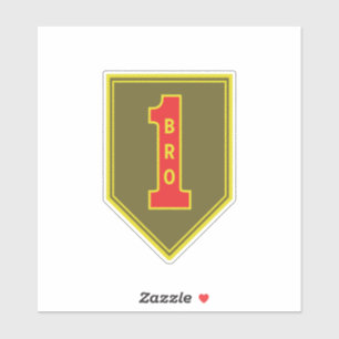 Sticker 1ère division d'infanterie Patch Big Red One
