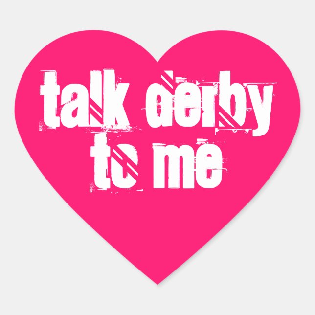 Sticker 20-Pack : Parlez Derby à moi Coeur (Devant)