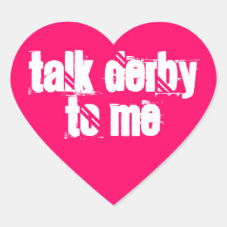 Sticker 20-Pack : Parlez Derby à moi Coeur