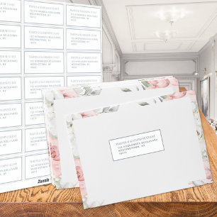 Sticker 21 Modèle d'adresse invité Chaque Argent de 1,75 x