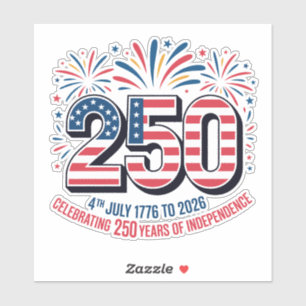 Sticker 250 Ans d'Indépendance 
