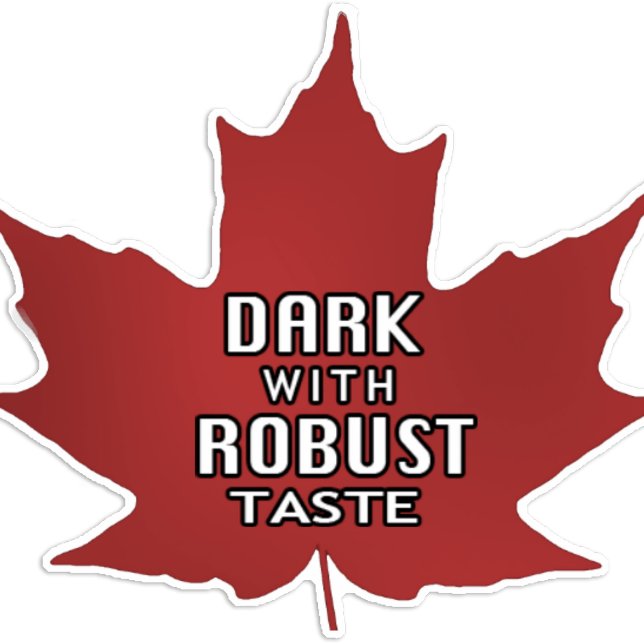 Sticker 25 (3/4") Maple Leaf Grade Dark Robust Goût (Créateur téléchargé)