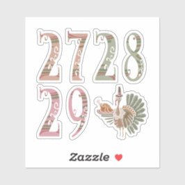 Sticker 27 28 29 Turkey | Community Sharing of Blessings