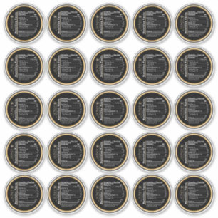 Sticker 2,5" Manuka Honey Black Gold Honey Valeur nutritiv