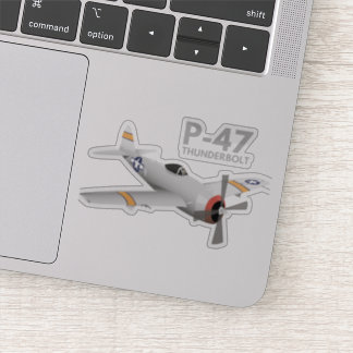 Sticker 2ÈME GUERRE MONDIALE P-47 Thunderbolt Avion