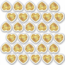 30 Gold Heart Aquarelle 50e anniversaire Mariage
