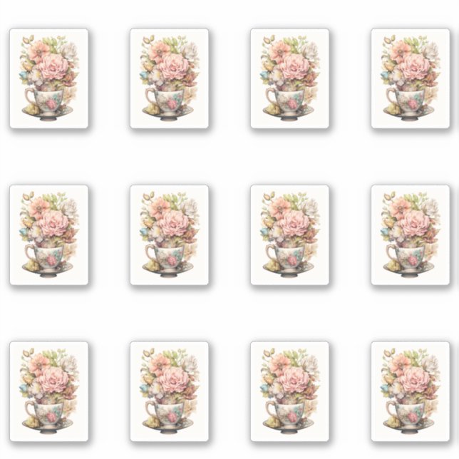 Sticker 3 Coupe des fleurs (Devant)