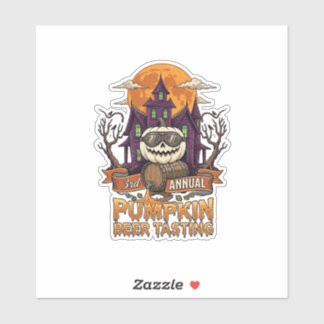 Sticker 3e dégustation annuelle de bière à la citrouille H