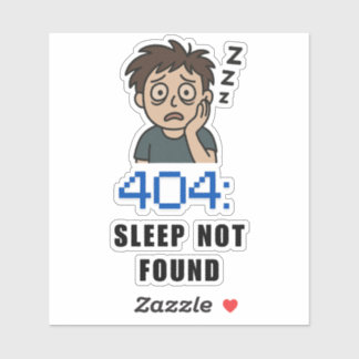 Sticker 404 Sleep Not Found