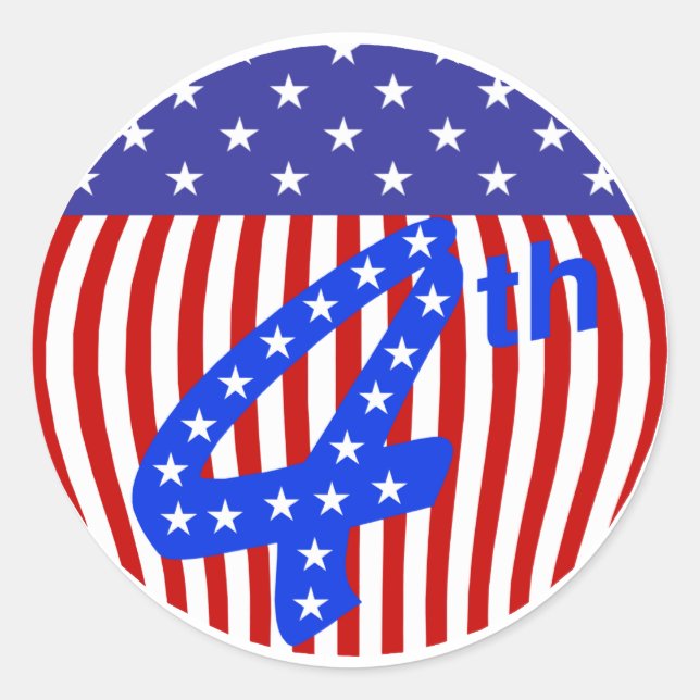 Sticker 4 juillet (Devant)